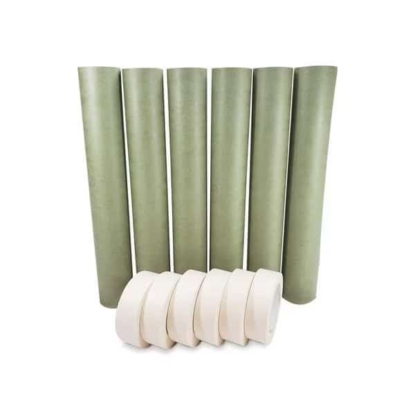 18in x 60 yd Green Masking Paper and 1 1/2in x 60 yd GP Masking Tape, for Covering, 6PK