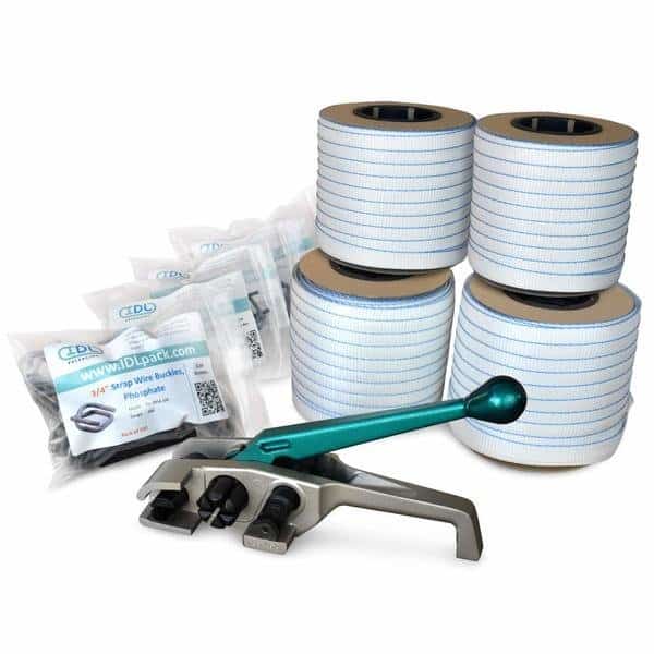 3/4" Professional Cord Strapping Kit, 1000 Ft. Tensioner