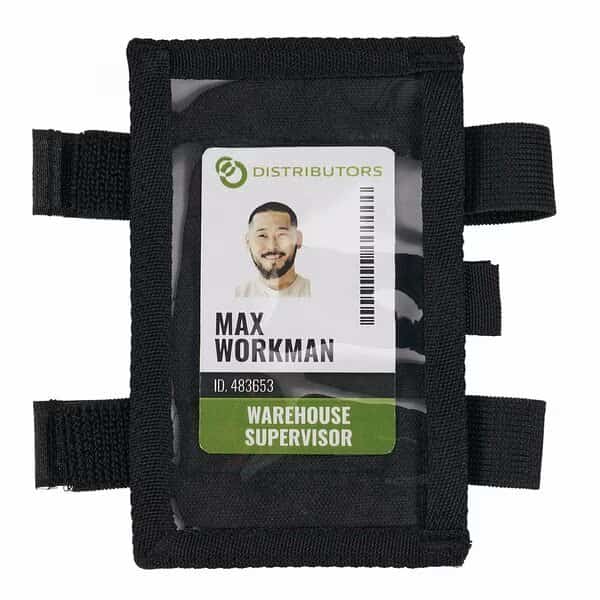 Black Dual Band Arm ID Badge Holder HL