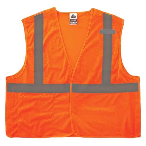 S Orange Economy Breakaway Mesh Vest Class 2 - Single Vest