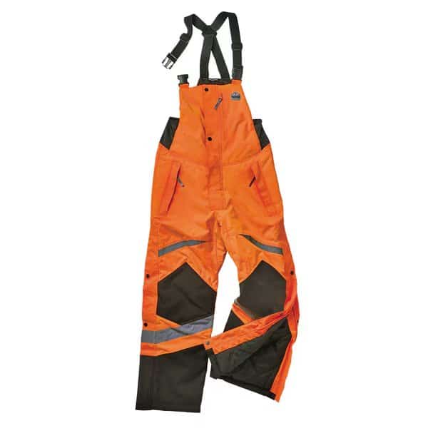 8928 S Orange Class E Hi-Vis Insulated Bibs