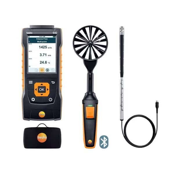 440 Air Flow Combokit 2 With Bluetooth, Testo, Mfr#: 0563 4407