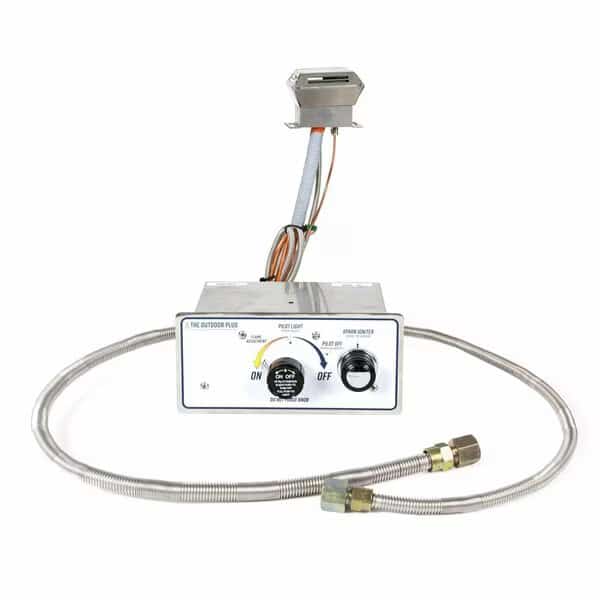 Flame Sense Valve with Push-button Spark Ignition and Natural Gas Kit