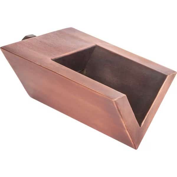 7 Single V Style Scupper - Copper
