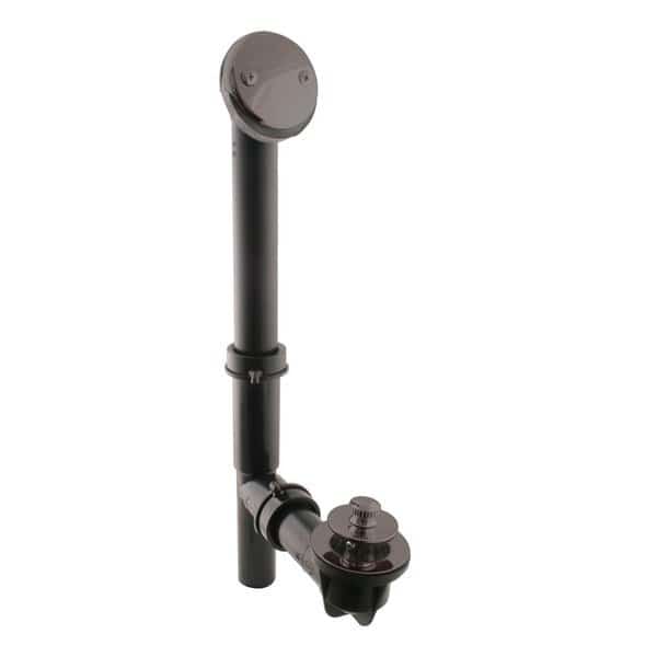 Black 1-1/2" Tubular Twist & Close Bath Waste in Oil Rubbed Bronze