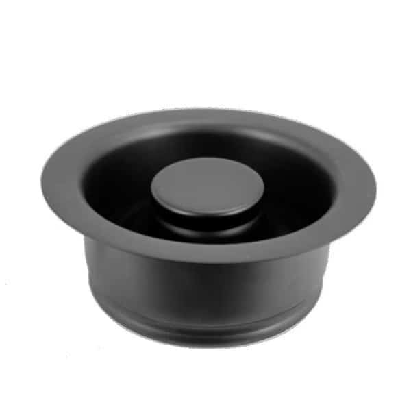 InSinkErator Style Disposal Flange and Stopper in Powdercoated Flat Black