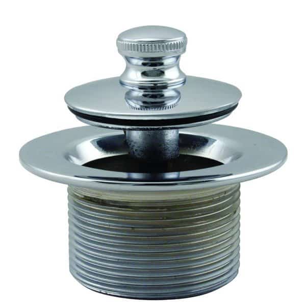 Twist & Close 1-1/2" NPSM Coarse Thread Bath Drain in Polished Chrome