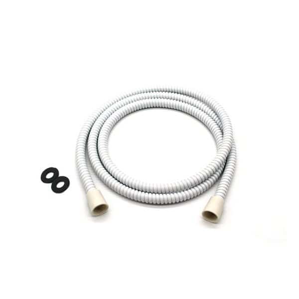72" Extra Long SuperFlex Shower Hose, White Finish