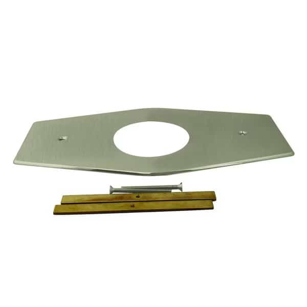 One-Hole Remodel Plate for Mixet in Satin Nickel