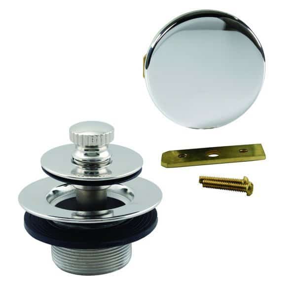 Twist & Close Universal Tub Trim W/ Floating Faceplate in Polished Chrome
