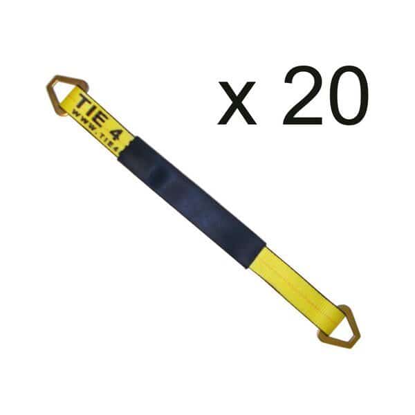 2" x 60" Axle Straps w/ Sleeve & D Rings
WLL: 3,333 lbs., PK20