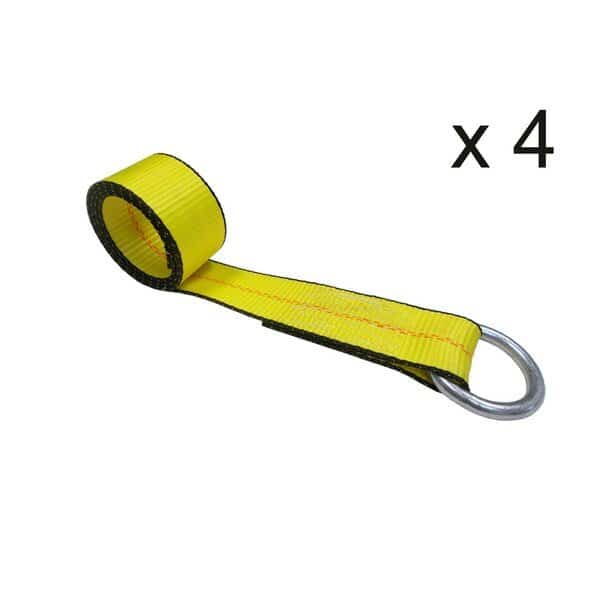 2" x 10' Lasso Strap w/ O Ring WLL: 3,333 lbs. , PK4