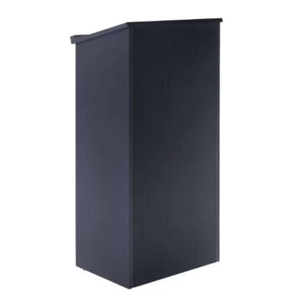 Wood Stand-up Podium Lectern, Black