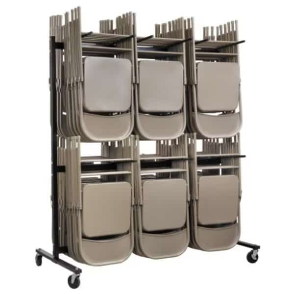 2-Tier Folding Chair Cart