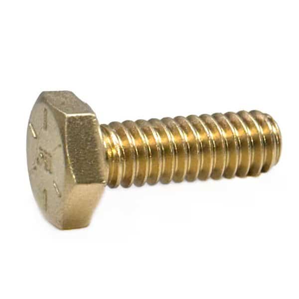 1/4"-20 Hex Head Cap Screw, Plain Stainless Steel