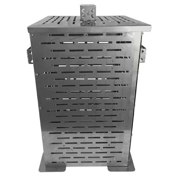 Stainless Steel Burn Box Cage w/Lid for Compost, Trash, Scrap, Yard Waste, Extra Large Incinerator