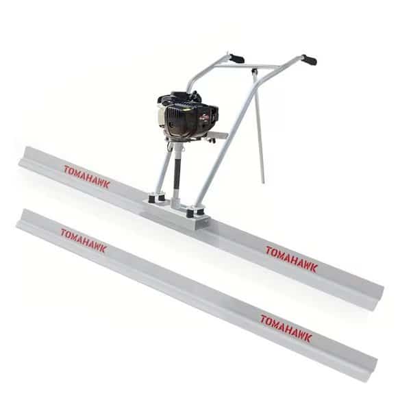 37.7cc Gas Concrete Power Screed and two 8ft Aluminum Straight Boards