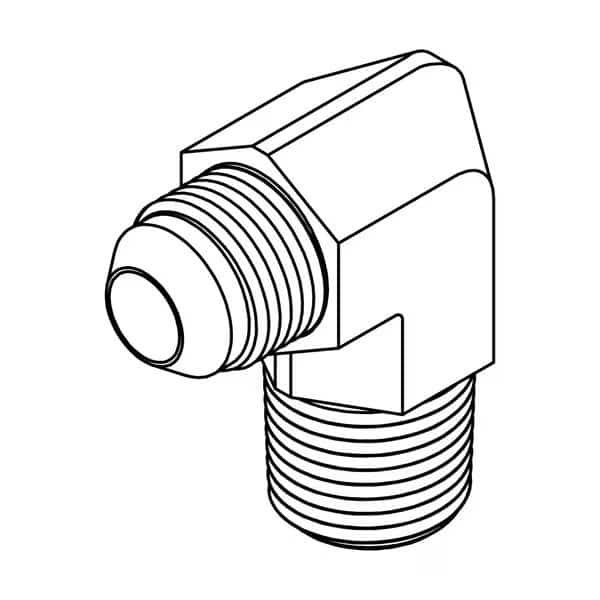 Hydraulic Fitting-Steel06MJ-12MP 90