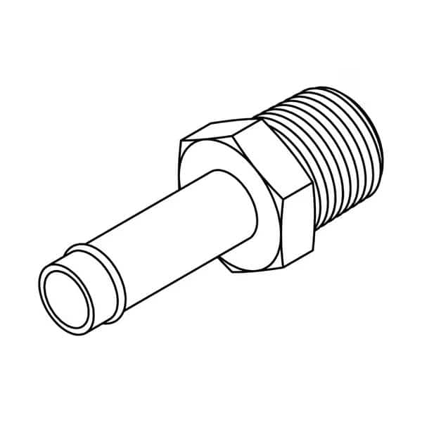 Hydraulic Fitting-Steel06 BEADED STEM-06MP