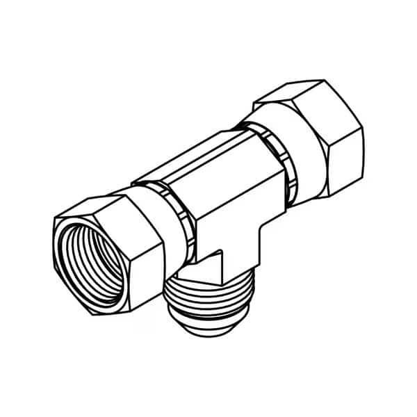 Hydraulic Fitting-Steel12FJX-12FJX-12MJ TEE