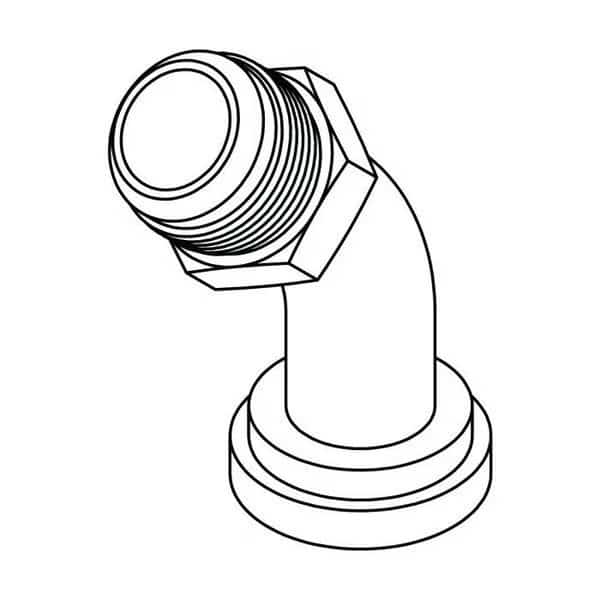 Hydraulic Fitting-Flange20MJ-12FL C62 45