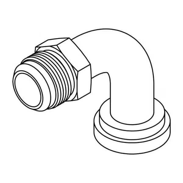 Hydraulic Fitting-Flange24MJ-24FL C61 90