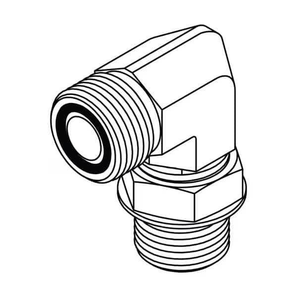 Hydraulic Fitting-Steel04MORFS-04MOR 90