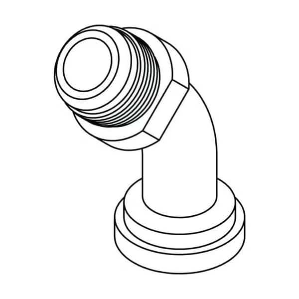 Hydraulic Fitting-Flange16MJ-24FL C61 45 NO BRAZE