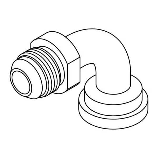 Hydraulic Fitting-Flange08MJ-12FL C61 90 NO BRAZE