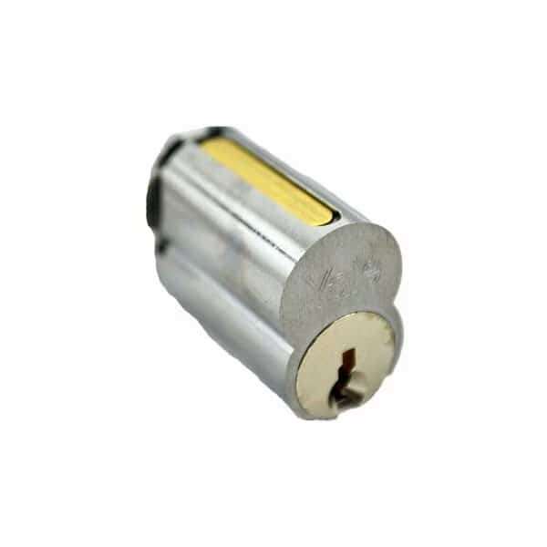Large Format IC 6 Pin Cylinder with GC Keyway US26D 626 Satin Chrome Finish