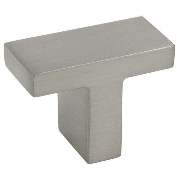 Tee Knob Satin Nickel 3/4" x 1-1/2, RUSTICWARE, Mfr# 919SN