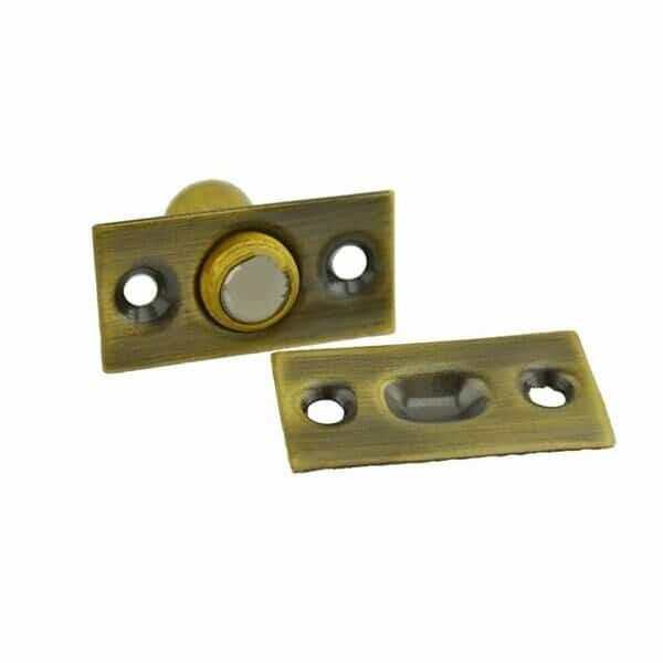 Solid Brass Adjustable Ball Catch Antique Brass Finish