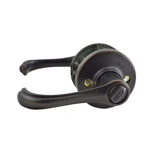Dorian Lever Entry Door Lock SmartKey , New Chassis and 6AL Latch, RCS Strike Venetian Bronze Finish