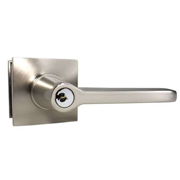 Helios Lever Right Hand 2-3/8 in&2-3/4 in Backset Strike Keyed Entry for 1-1/4 in to 2-1/16 in Door