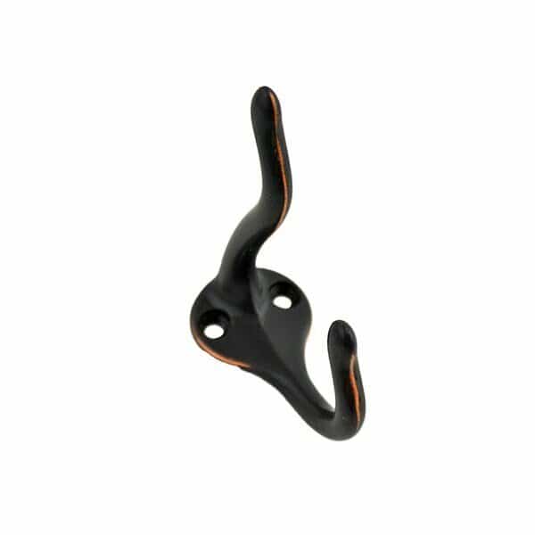 Aluminum Coat and Hat Hook Aged Bronze Finish