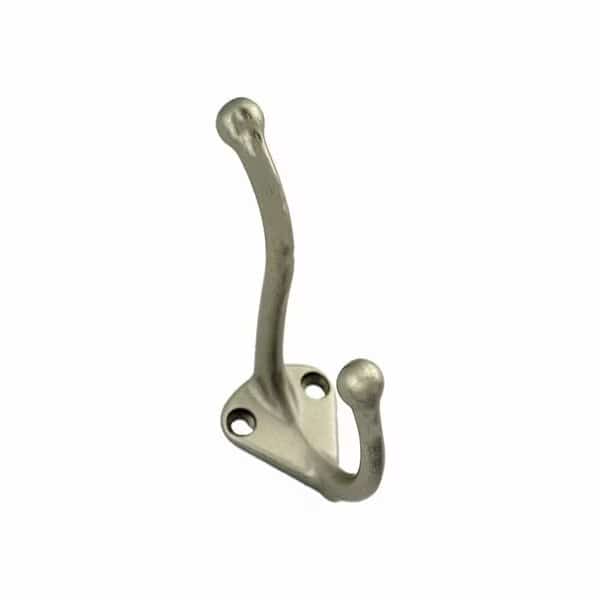 Aluminum Coat and Hat Hook Satin Nickel Finish