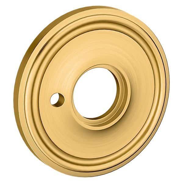 Privacy Pair Rosettes Lifetime Satin Brass