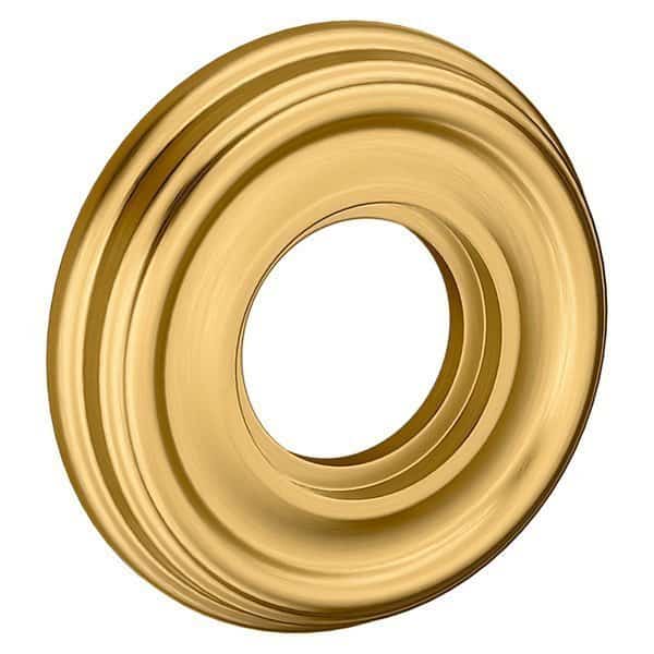 Passage Pair Rosettes Lifetime Satin Brass