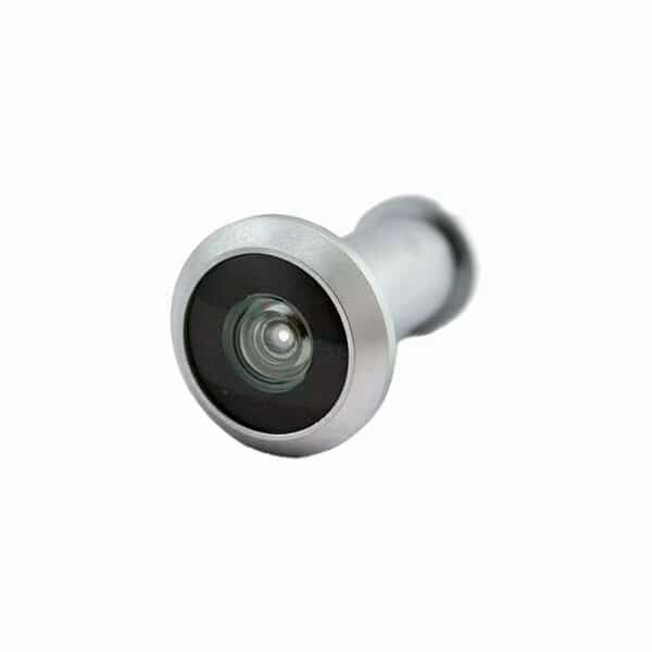Solid Brass 190 Degree Door Viewer Satin Chrome Finish