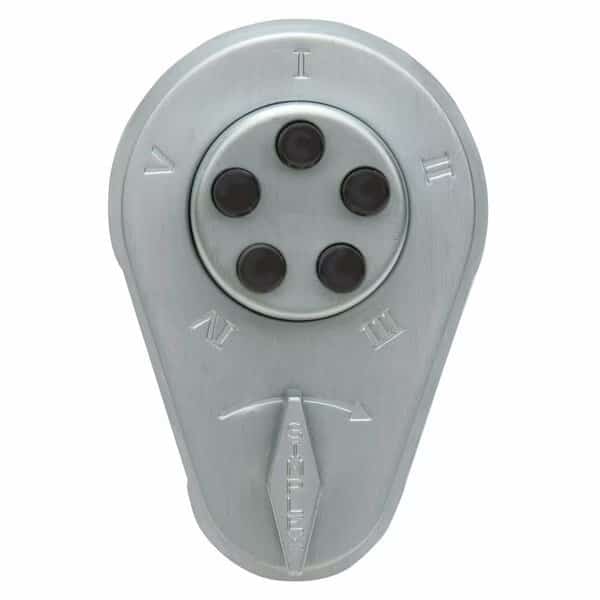 Kaba Auxiliary Lock with Thumbturn; Deadlocking Spring Latch with Latch Holdback for 1-3/8in to