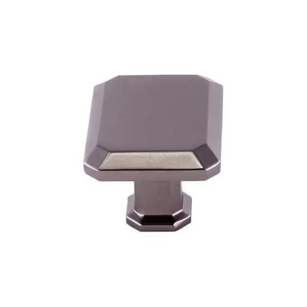 1-1/2" Rectangle Cabinet Knob Dark Pewter Finish
