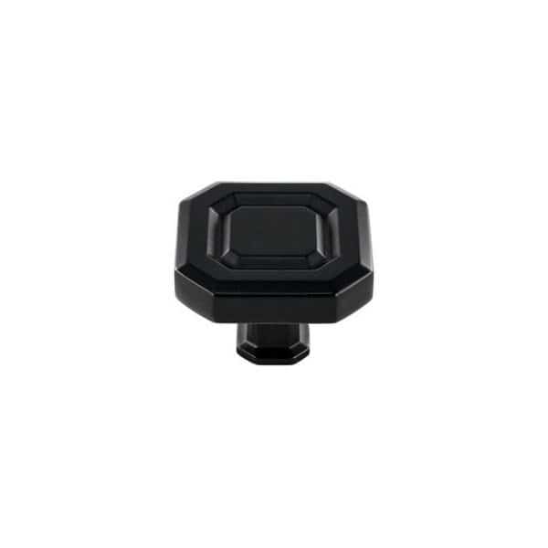 1-1/2" Florence Cabinet Knob Matte Black Finish
