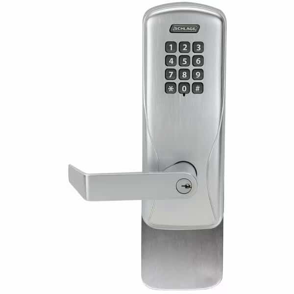 Schlage Electronic Standalone Keypad Programmable Electronic Lock Surface Vertical Exit Trim