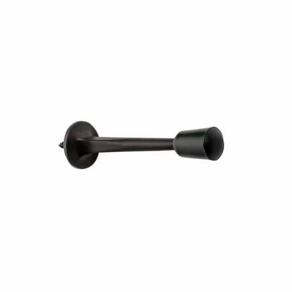 3-1/8in Cast Door Stop Oil Rubbed Bronze Finish