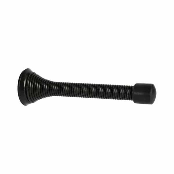 3-1/8in Heavy Duty Spring Door Stop Oil Rubbed Bronze Finish