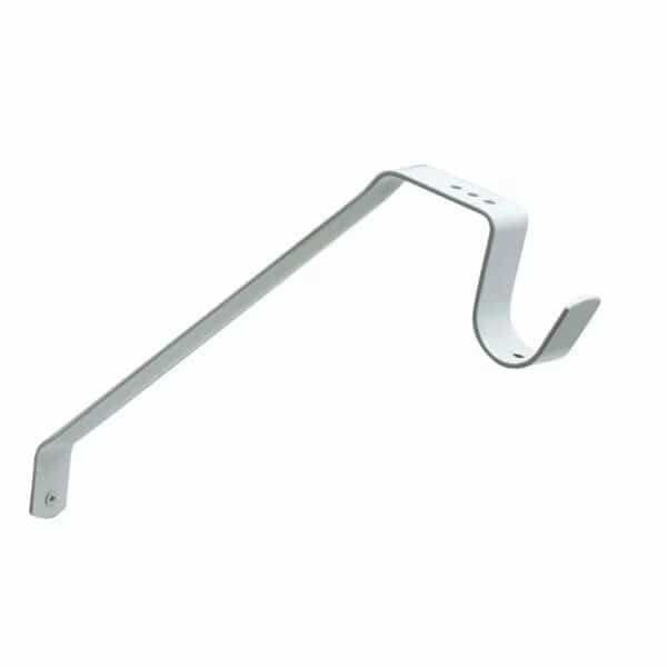 Single Leaf Shelf and Rod Support Bracket White Finish