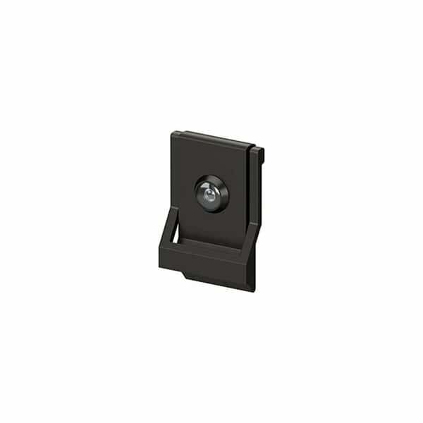 4-5/8 x 3 Modern Door Knocker with Viewer Oil Rubbed Bronze Finish