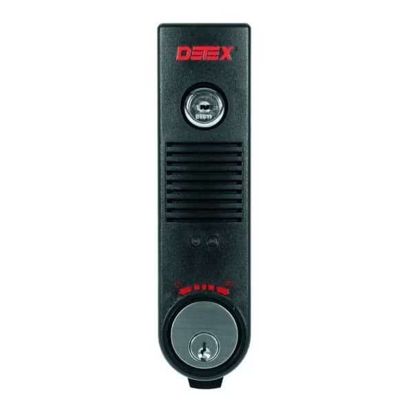Surface Mount Battery Powered 100DB Door Prop Alarm w/Internal Magnetic
Door Contacts and Back Box