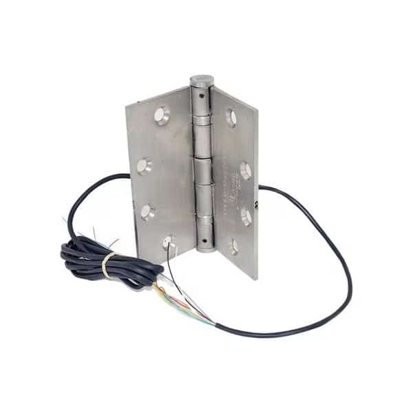 4-1/2" x 4-1/2" Electric 8 Wire BB1279 Steel Base Hinge US32D Satin Stainless Steel Finish