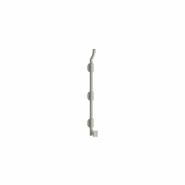 18 Modern Offset Surface Bolt; Heavy Duty; Satin Nickel Finish